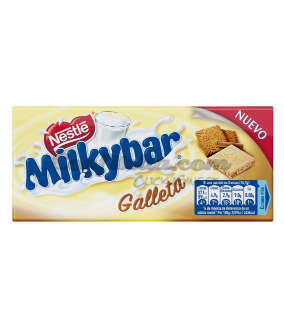 Milkybar with biscuit tab 100 grs.