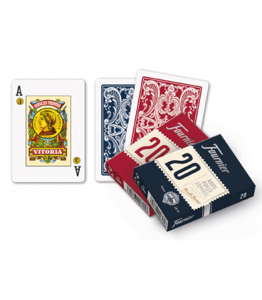 Fournier Spanish Poker Playing Cards No 505 55 Cards Blue Deck 