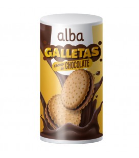 Galletas rellenas de chocolate Alba