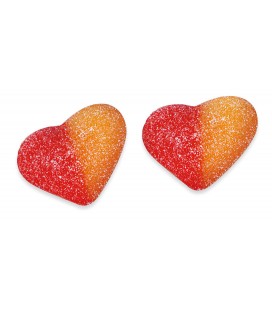Peach Hearts gummy jellies