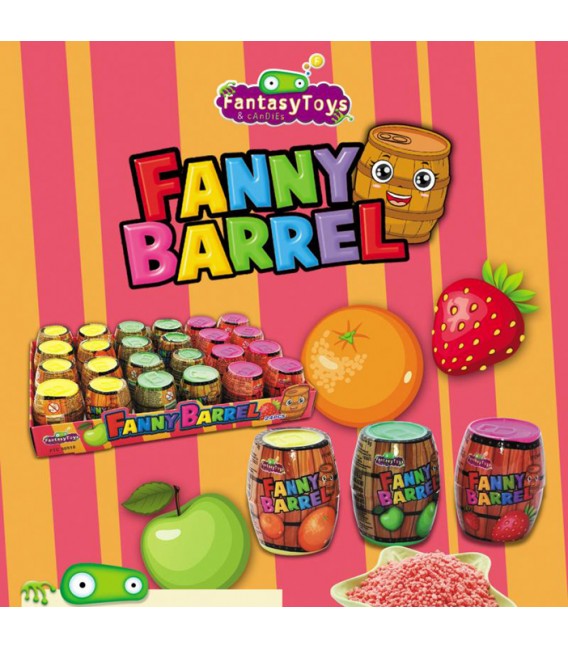 Barriles con caramelos Fanny Barrel