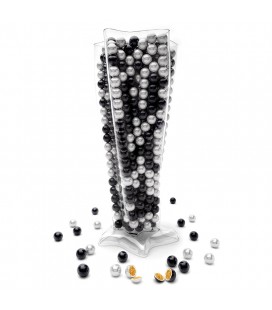 Mini Deluxe Pearl+Black vase