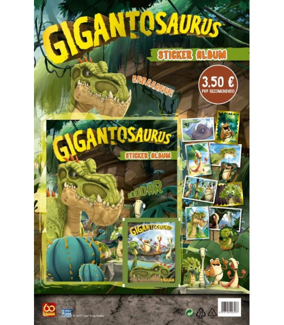Pack lanzamiento Gigantosaurus Panini