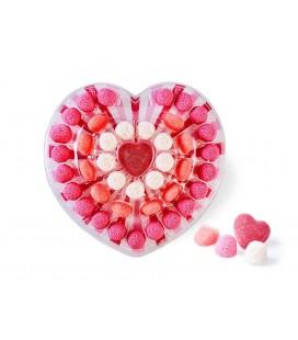 Pink gummy jellies Heart