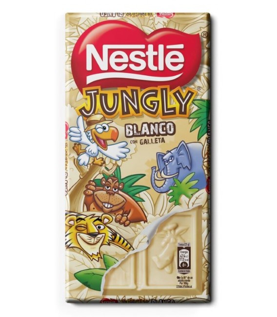 Chocolate Jungly Blanco de Nestle