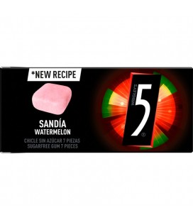 Five Handypack watermelon gum
