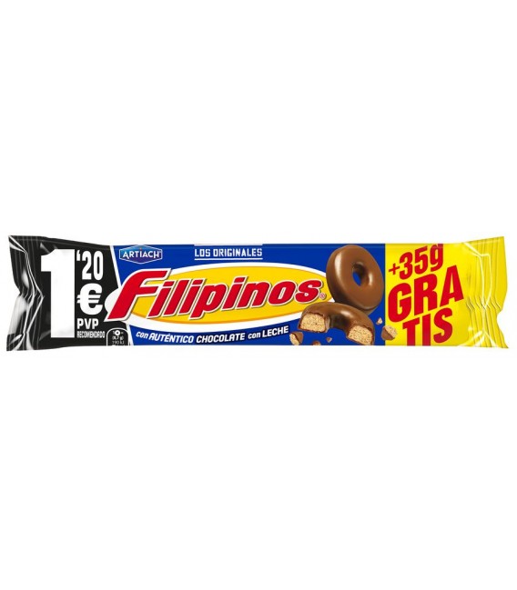 Filipinos chocolate con leche 135 grs.