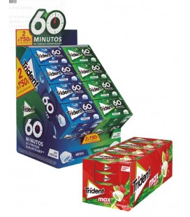 Pack ahorro chicle Trident 60 minutos