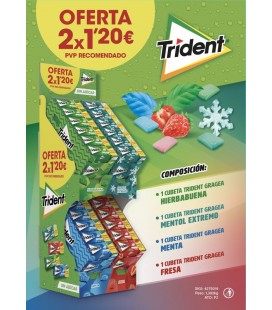 Trident chewing gums pack