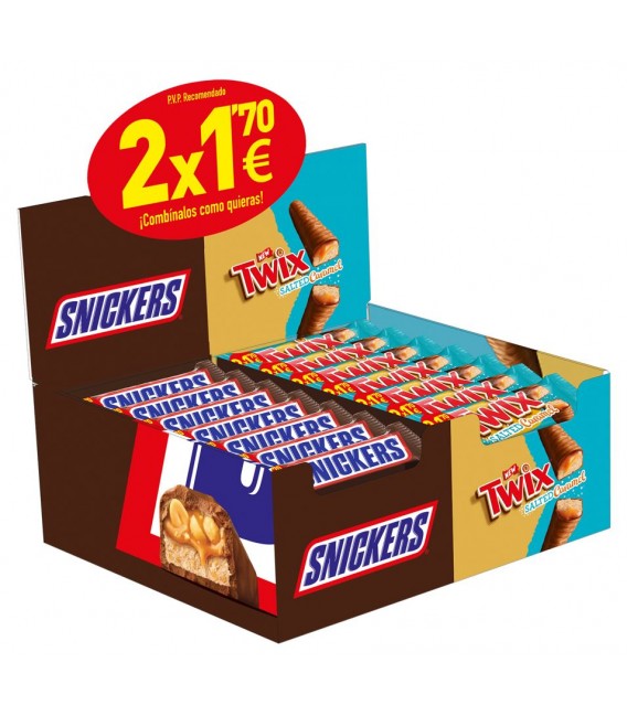 Pack Twix Salted Caramel + Snickers